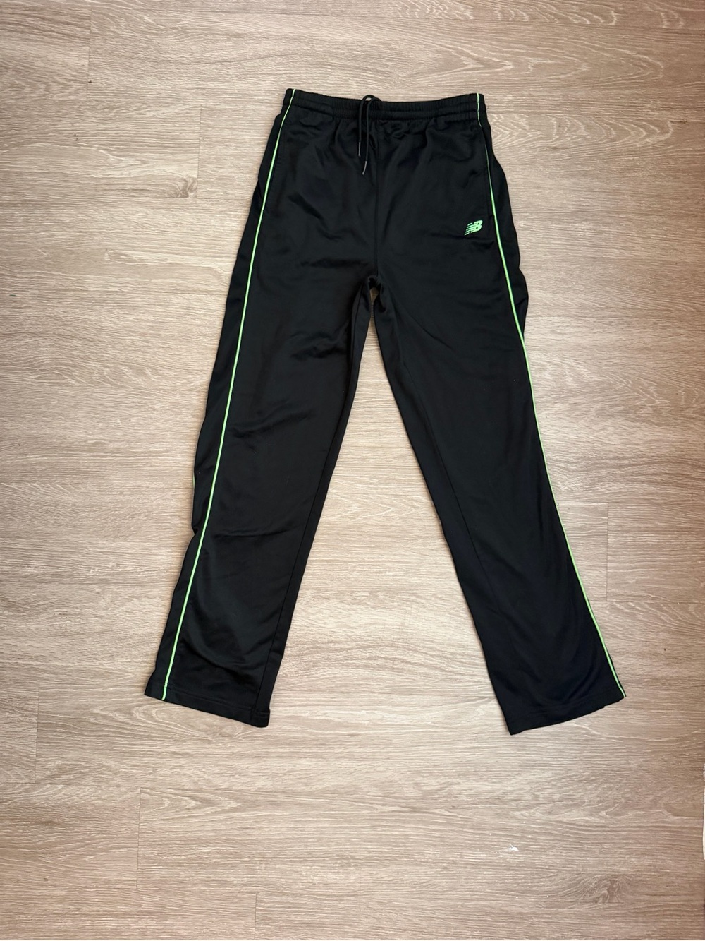 New Balance Black Joggers with Neon Green Trim
